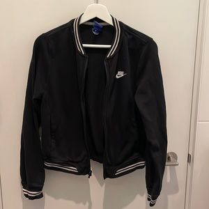 NIKE - Logo Varsity Zip Up Bomber Sweater